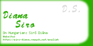 diana siro business card
